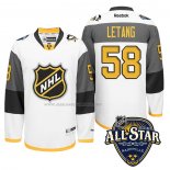 Maglia Hockey 2016 All Star Pittsburgh Penguins Kris Letang Bianco
