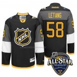 Maglia Hockey 2016 All Star Pittsburgh Penguins Kris Letang Nero