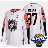 Maglia Hockey 2018 All Star Edmonton Oilers Connor Mcdavid Autentico Bianco