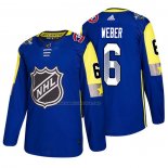 Maglia Hockey 2018 All Star Montreal Canadiens Shea Weber Blu