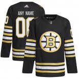 Maglia Hockey Boston Bruins 100th Anniversary Primegreen Autentico Personalizzate Nero
