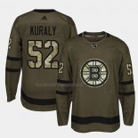 Maglia Hockey Boston Bruins Sean Kuraly 2018 Salute To Service Verde Militare