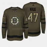 Maglia Hockey Boston Bruins Torey Krug 2018 Salute To Service Verde Militare
