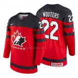 Maglia Hockey Canada Chase Wouters 2018 Iihf World Championship Giocatore Rosso