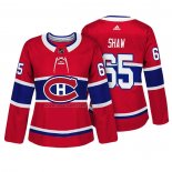 Maglia Hockey Donna Montreal Canadiens Andrew Shaw Autentico Giocatore Rosso