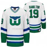 Maglia Hockey Hartford Whalers Dougie Hamilton Heritage Night Throwback Bianco