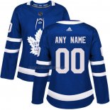 Maglia Hockey Donna Toronto Maple Leafs Personalizzate Home Blu