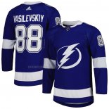 Maglia Hockey Tampa Bay Lightning Andrei Vasilevskiy Home Autentico Blu