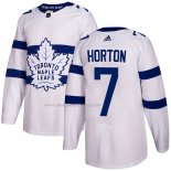 Maglia Hockey Toronto Maple Leafs Tim Horton Autentico 2018 Stadium Series Bianco
