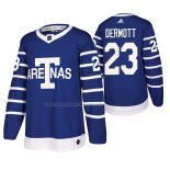 Maglia Hockey Toronto Maple Leafs Travis Dermott Throwback Autentico Blu