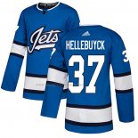 Maglia Hockey Winnipeg Jets Connor Hellebuyck Alternato Autentico Blu