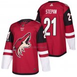 Maglia Hockey Arizona Coyotes Derek Stepan Home Autentico 2018 Rosso