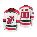 Maglia Hockey Bambino New Jersey Devils Personalizzate Alternato Breakaway Bianco