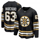 Maglia Hockey Boston Bruins Brad Marchand 100th Anniversario Premier Breakaway Nero