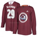 Maglia Hockey Colorado Avalanche Nathan Mackinnon New Season Practice Maroon