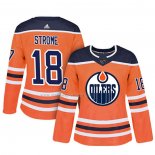 Maglia Hockey Donna Edmonton Oilers Ryan Strome Autentico Giocatore Arancione