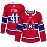 Maglia Hockey Donna Montreal Canadiens Paul Byron Autentico Giocatore Rosso