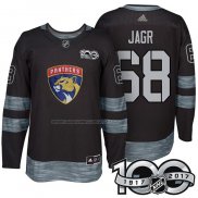 Maglia Hockey Florida Panthers Jaromir Jagr 1917-2017 100th Anniversario Nero