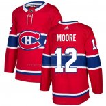 Maglia Hockey Montreal Canadiens Dickie Moore Home Autentico Rosso