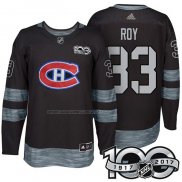 Maglia Hockey Montreal Canadiens Patrick Roy 1917-2017 100th Anniversario Nero