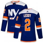 Maglia Hockey New York Islanders Nick Leddy Autentico Alternato Blu