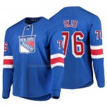 Maglia Hockey New York Rangers Brady Skjei Platinum Blu