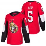 Maglia Hockey Ottawa Senators Cody Ceci Autentico Home 2018 Rosso