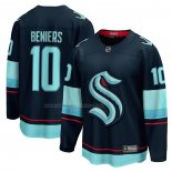 Maglia Hockey Seattle Kraken Matty Beniers Premier Breakaway Blu
