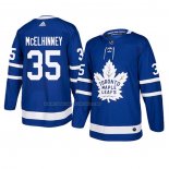 Maglia Hockey Toronto Maple Leafs Curtis Mcelhinney Autentico Home Blu