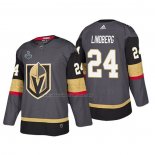 Maglia Hockey Vegas Golden Knights Oscar Lindberg Bound Patch 2018 Stanley Cup Final Gris