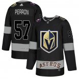 Maglia Hockey Vegas Golden Knights Perron City Joint Name Stitched Nero