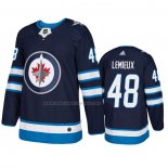 Maglia Hockey Winnipeg Jets Brendan Lemieux Home Autentico Blu