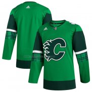 Maglia Hockey Calgary Flames 2023 St. Patrick's Day Autentico Verde