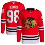 Maglia Hockey Chicago Blackhawks Connor Bedard 2023 Nhl Draft Home Primegreen Rosso