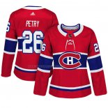Maglia Hockey Donna Montreal Canadiens Jeff Petry Autentico Giocatore Rosso