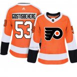 Maglia Hockey Donna Philadelphia Flyers Shayne Gostisbehere Autentico Giocatore Arancione