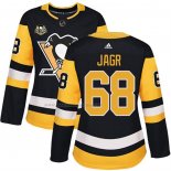 Maglia Hockey Donna Pittsburgh Penguins Jaromir Jagr 50 Anniversary Home Premier Nero
