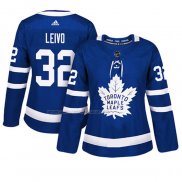 Maglia Hockey Donna Toronto Maple Leafs Josh Leivo Home Autentico Giocatore Blu