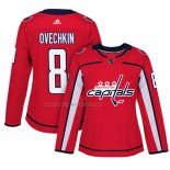 Maglia Hockey Donna Washington Capitals Alex Ovechkin Home Autentico Giocatore Rosso