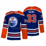 Maglia Hockey Edmonton Oilers Cam Talbot Alternato Autentico Blu