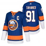 Maglia Hockey New York Islanders John Tavares Autentico Home Captain 2018 Blu