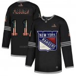 Maglia Hockey New York Rangers Mark Messier 2020 USA Flag Nero