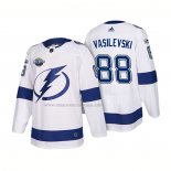 Maglia Hockey Tampa Bay Lightning Andrei Vasilevskiy 2018 Bianco