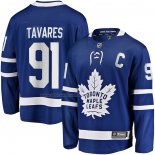 Maglia Hockey Toronto Maple Leafs John Tavares Captain Patch Home Breakaway Blu