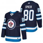 Maglia Hockey Winnipeg Jets Michael Spacek Autentico Home 2018 Blu