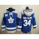 Felpa con Cappuccio Toronto Maple Leafs Auston Matthews Blu