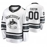 Maglia Hockey 2019 All Star Vancouver Canucks Personalizzate Bianco