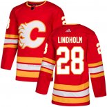 Maglia Hockey Calgary Flames Elias Lindholm Alternato Autentico Rosso