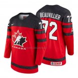 Maglia Hockey Canada Anthony Beauvillier 2018 Iihf World Championship Giocatore Rosso