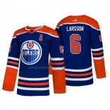 Maglia Hockey Edmonton Oilers Adam Larsson Alternato Autentico Blu